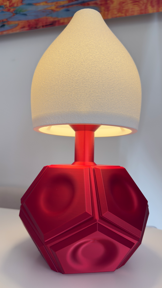 Roberta Lamp - Green finish glowing