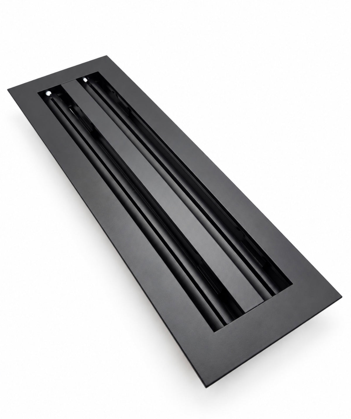 4x14 Premium Aluminum Modern Vent Cover 2 Slot Black Luxury Clean Look