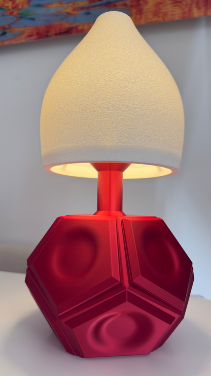 Roberta Lamp - Green finish glowing