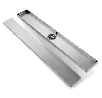 Linear Shower Drain Matte Black - Side view