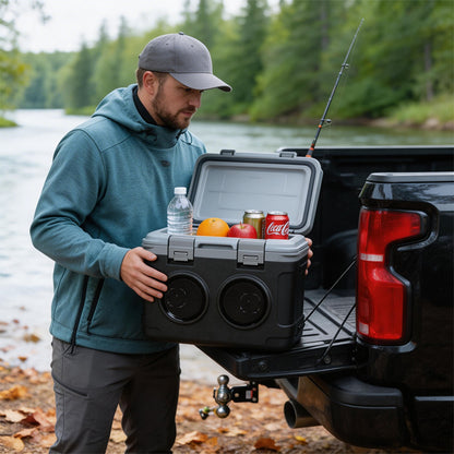 Gallon Camping Cooler with Built-In Wireless Speaker