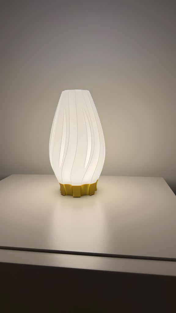 Decorative Table Lamp - Gold finish front view